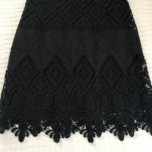 Moulinette Soeurs Black Lace Skirt